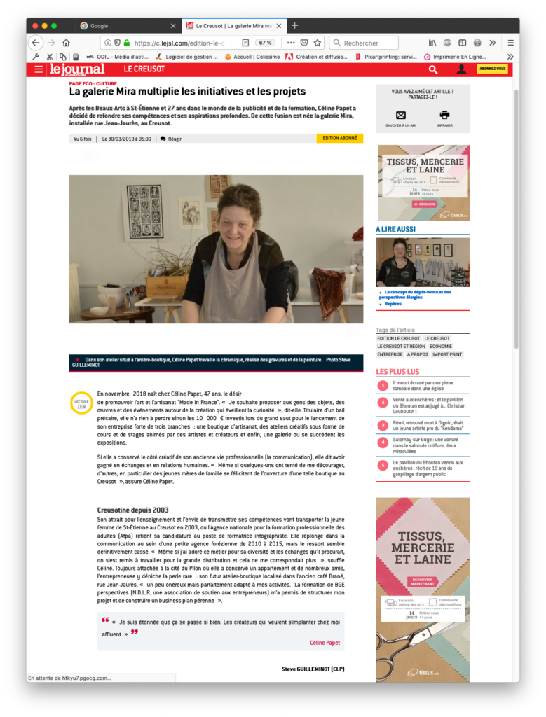 Article n°1 - JSL - 30 mars 2019