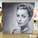 Portait Grace Kelly à l'huile